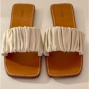 STAUD Nina Ruched Sandal